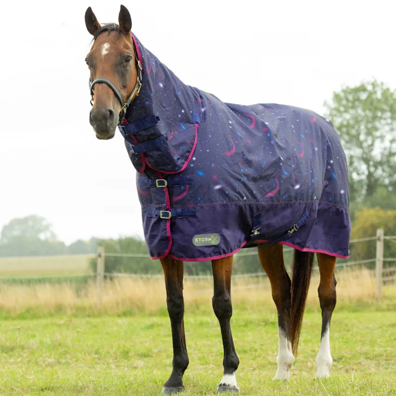 StormX Original 200g Combo Neck Turnout Rug - Out Of This World -6