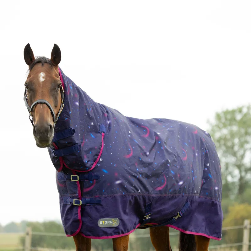 StormX Original 200g Combo Neck Turnout Rug - Out Of This World -4