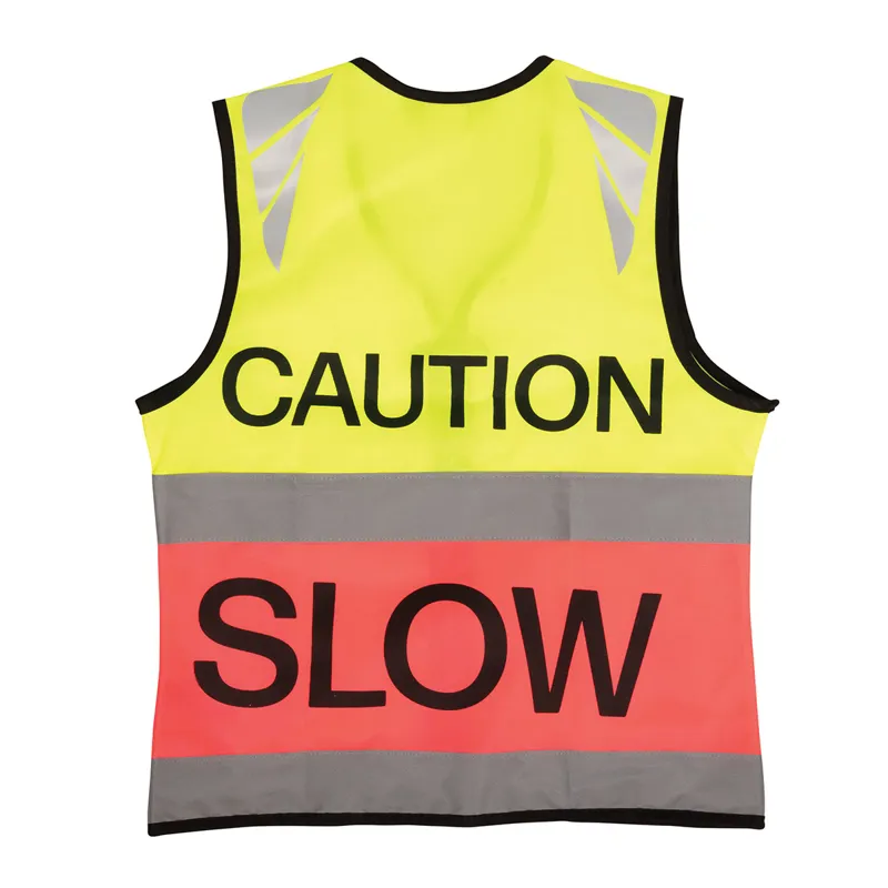 Hy Equestrian Reflector Two Tone Adults Warning Tabard  - Yellow/Pink-1