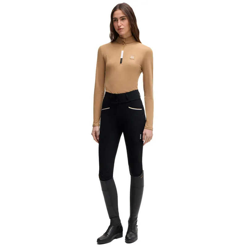 BOSS Equestrian Hailey Winter Full Grip Womens Breeches - Black-3