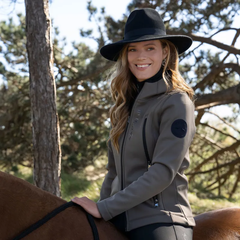 HV Polo Hailey Ladies Tech Shell Jacket - Stone-1