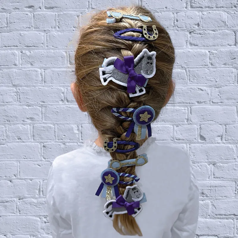 Equetech Luxury Gymkhana Hair Clips - Set of 4-1
