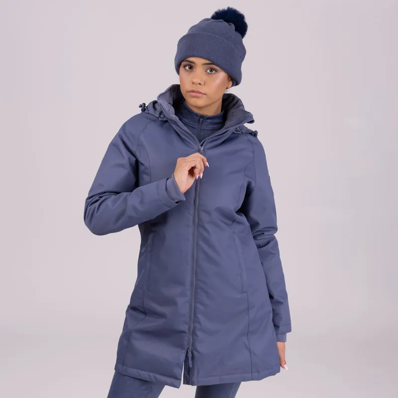 Aubrion Halcyon Ladies Mid Length Waterproof Jacket - Blue-2