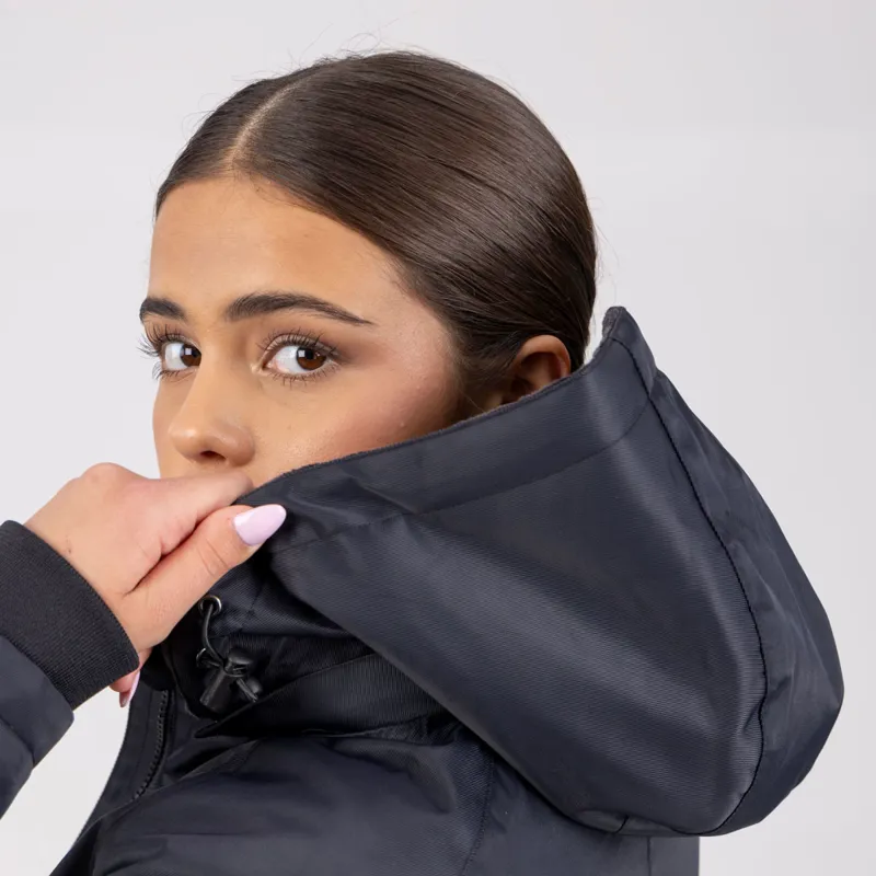 Aubrion Halcyon Ladies Mid Length Waterproof Jacket - Charcoal-10