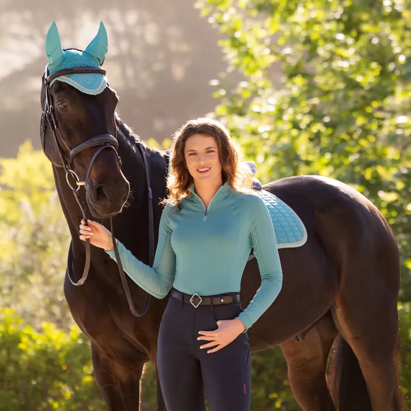 LeMieux Halle Ladies Lightweight Base Layer - Lagoon-4