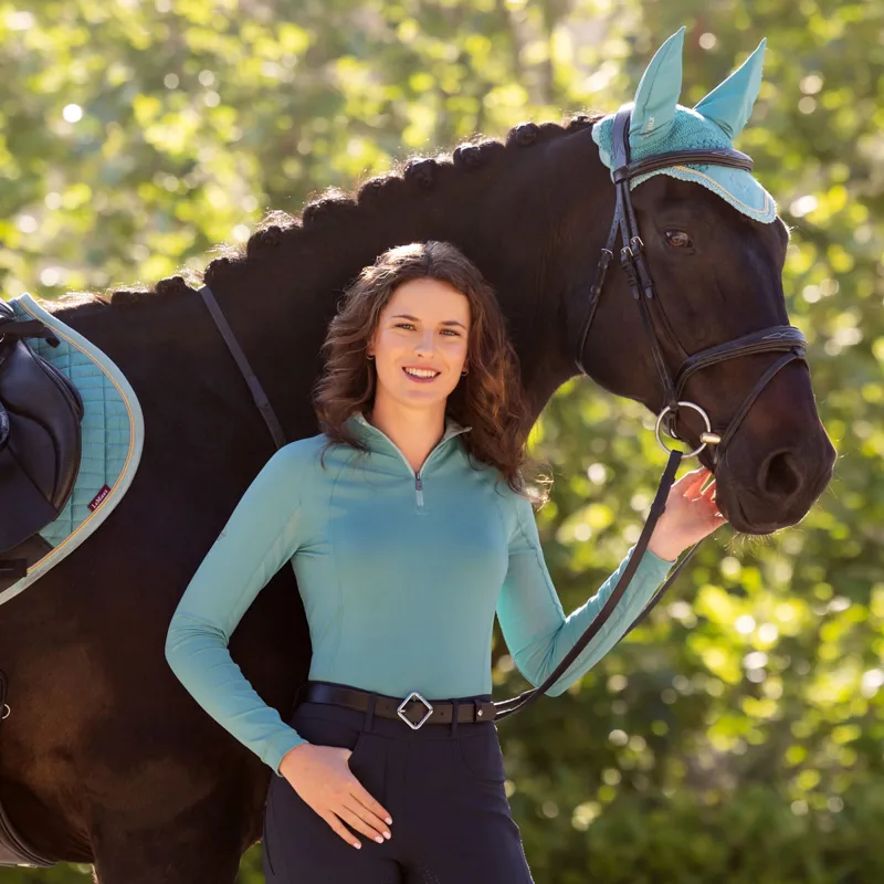 LeMieux Halle Ladies Lightweight Base Layer - Lagoon-3