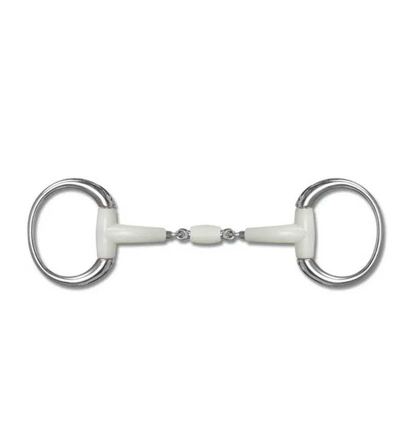 Happy Mouth Contour Eggbutt Double Jointed Bit With Roller-1