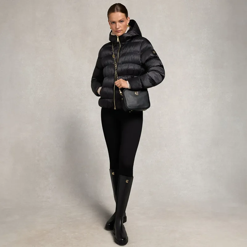 Holland Cooper Harrow Padded Womens Jacket - Deep Black-5