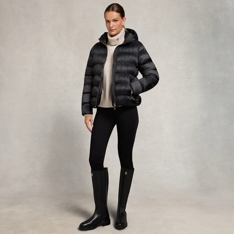 Holland Cooper Harrow Padded Womens Jacket - Deep Black-2