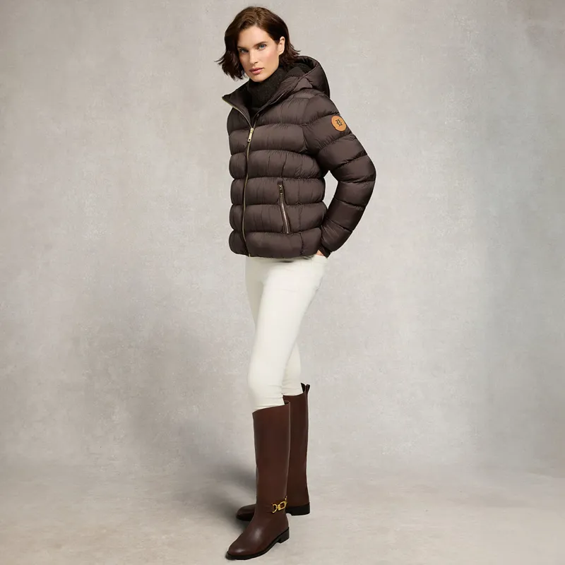 Holland Cooper Harrow Padded Womens Jacket - Chocolate-7
