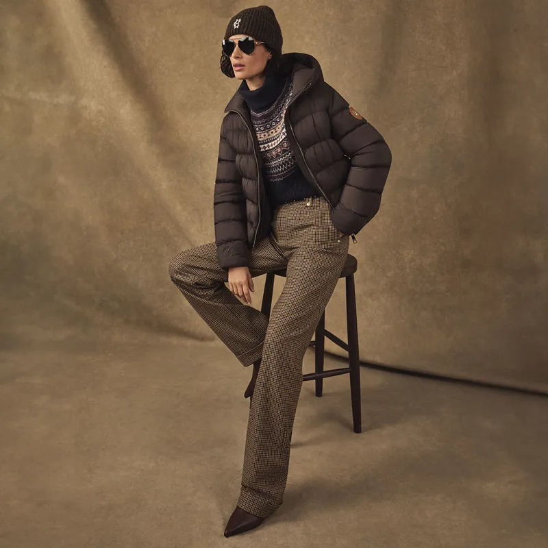 Holland Cooper Harrow Padded Womens Jacket - Chocolate-2