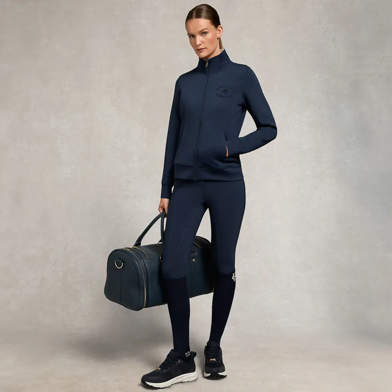 Holland Cooper Hartpury Crystal Training Zip Sweater - Ink Navy-9