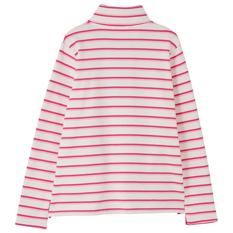 Lighthouse Haven Ladies Sweater - Pink Stripe-3