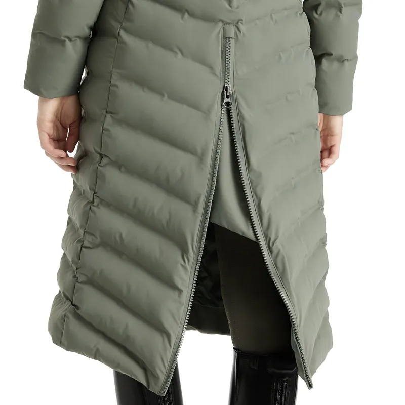 LeMieux Hayley Womens Water Resistant Longline Puffer Jacket - Rosemary-8