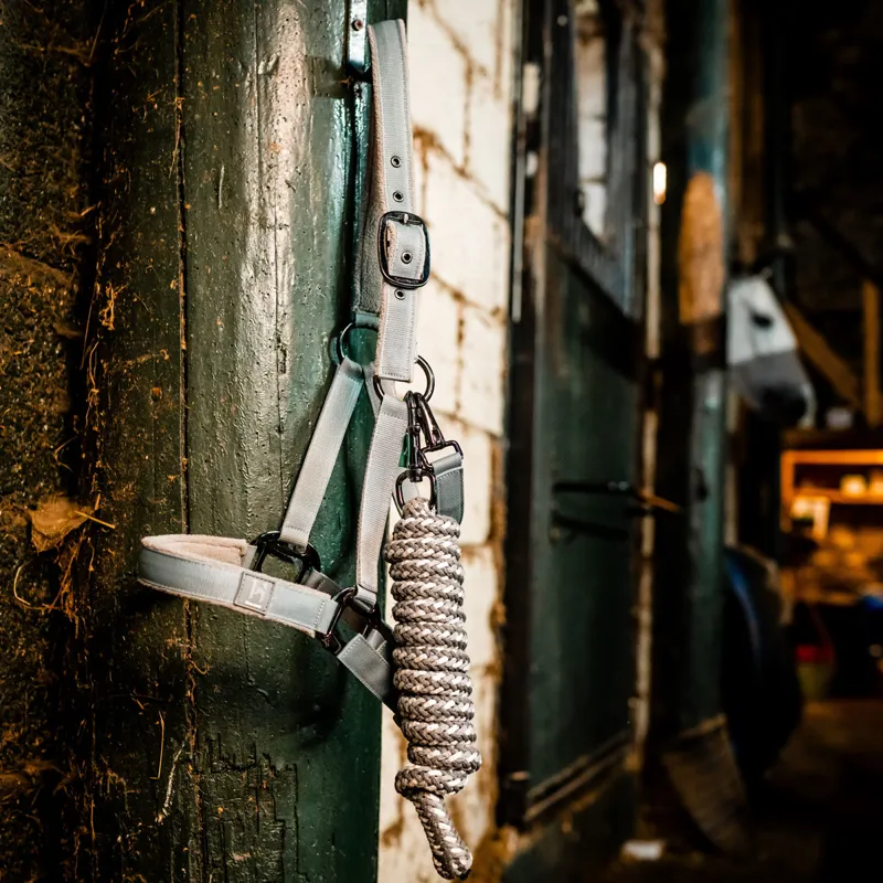 Horseware Newmarket Headcollar and Lead Rope - Witney Charcoal-4