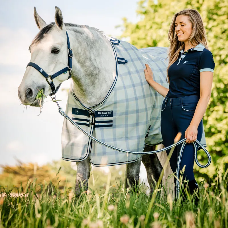 Horseware Newmarket Headcollar and Lead Rope - Witney Navy-1