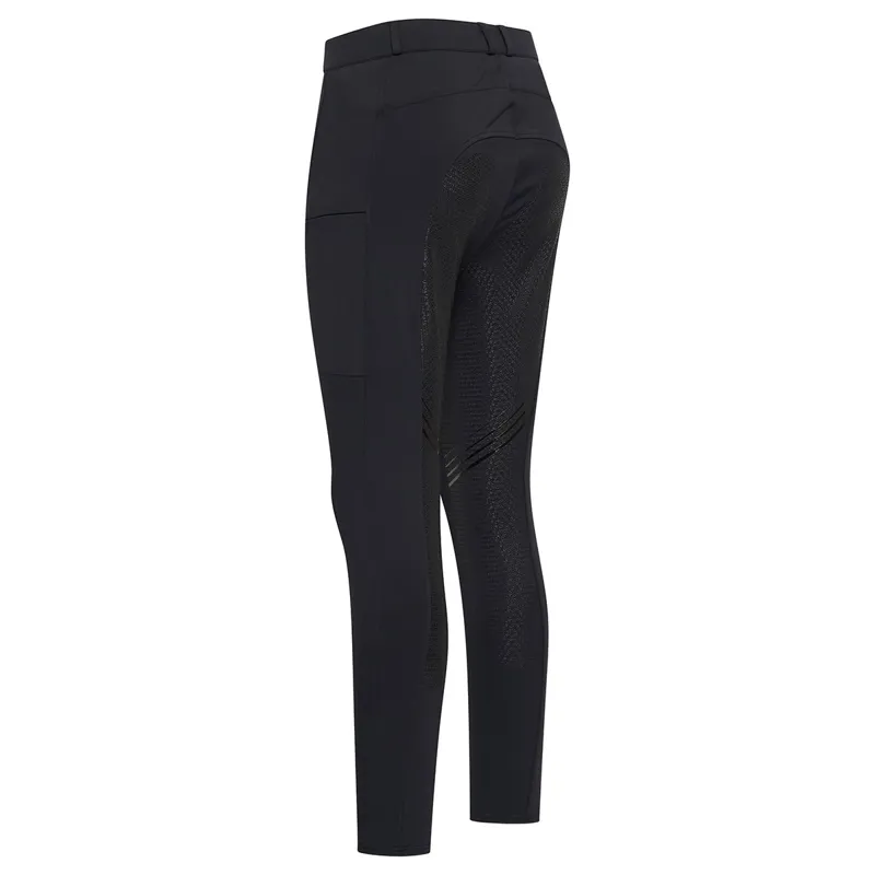 Imperial Riding Heated Full Grip Womens Breeches - Black-3