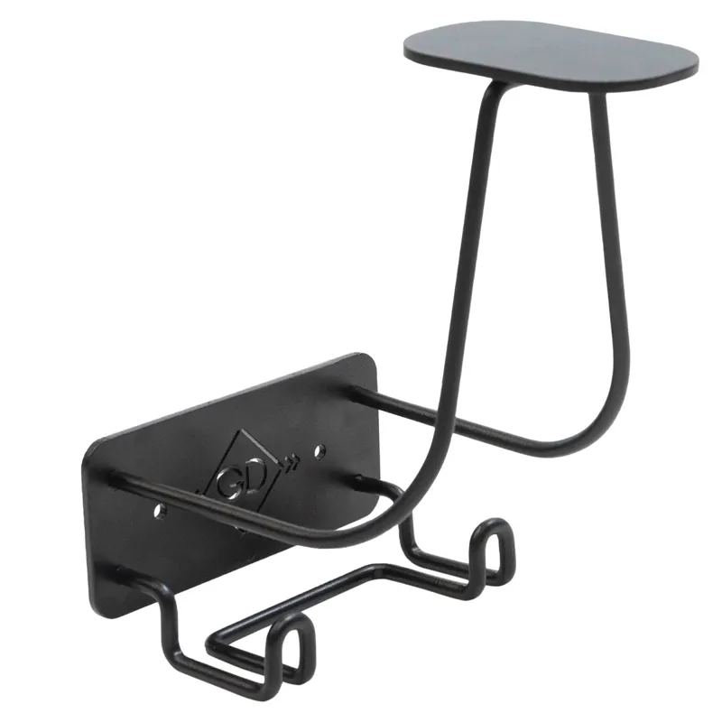 Grooming Deluxe Hat Holder with Hooks - Black