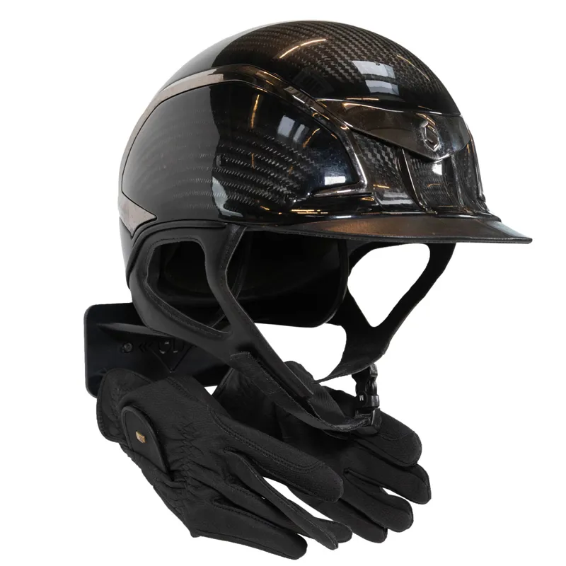 Grooming Deluxe Hat Holder with Hooks - Black-1