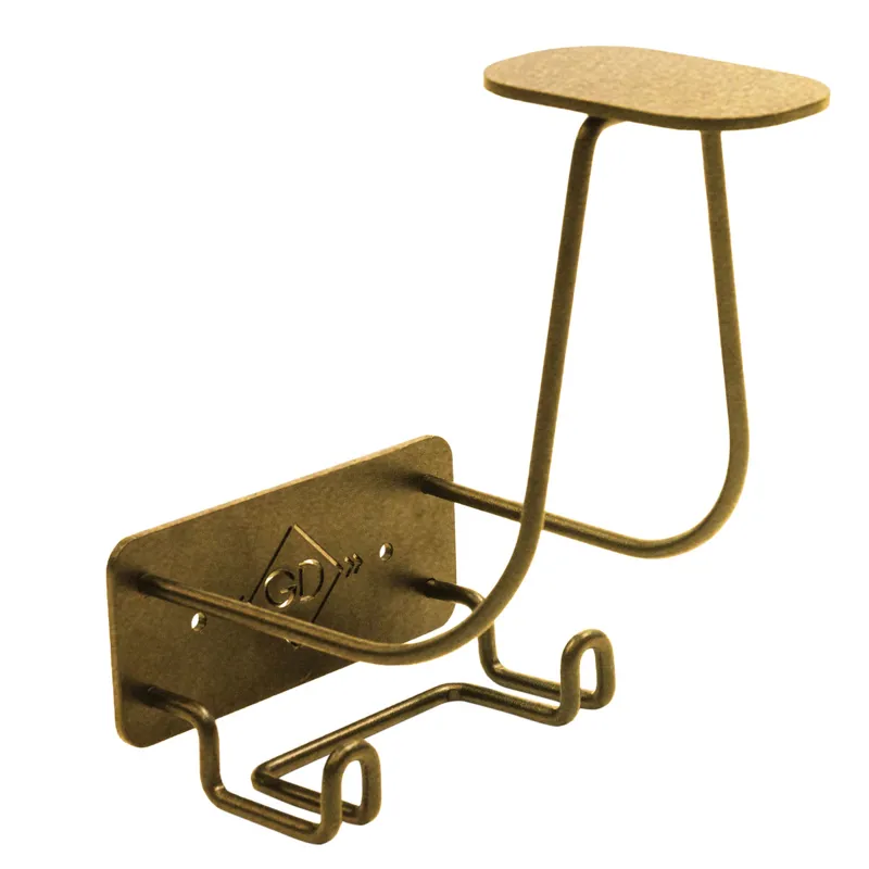 Grooming Deluxe Hat Holder with Hooks - Gold