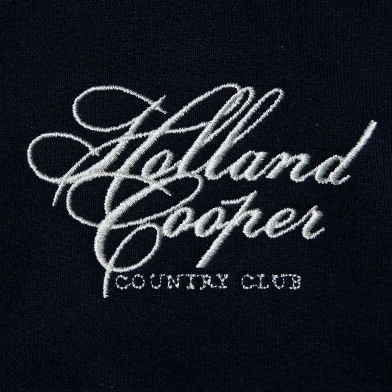 Holland Cooper Henley Country Club Ladies Quarter Zip - Ink Navy-5