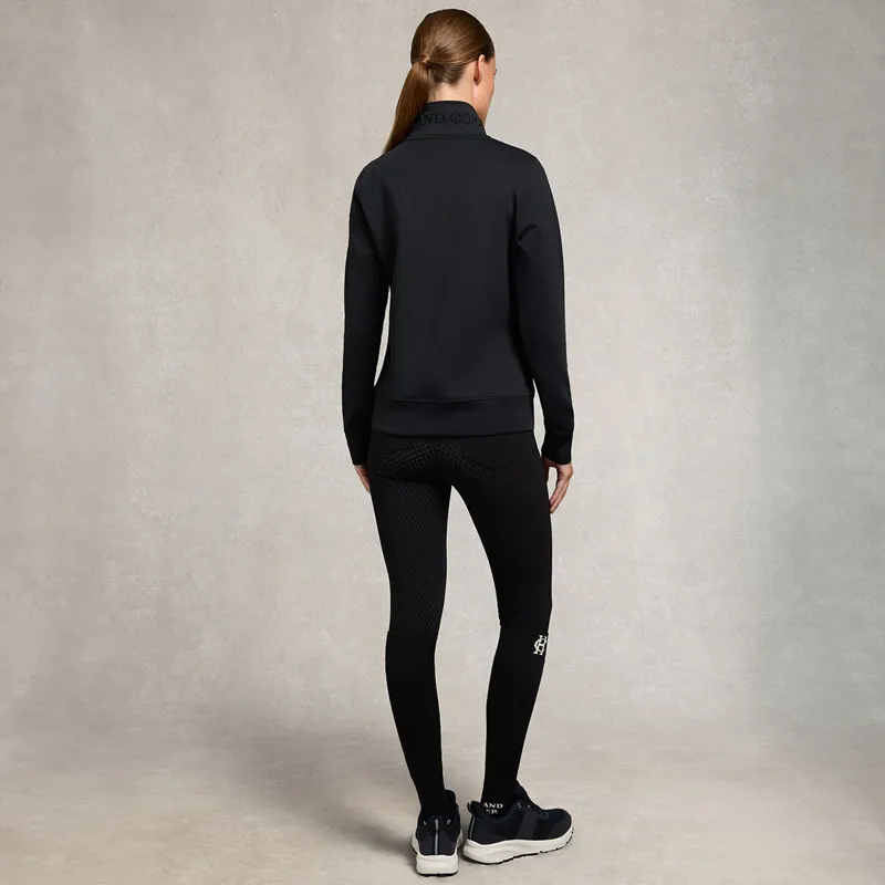 Holland Cooper Henley Training Womens Quarter Zip - Black-7