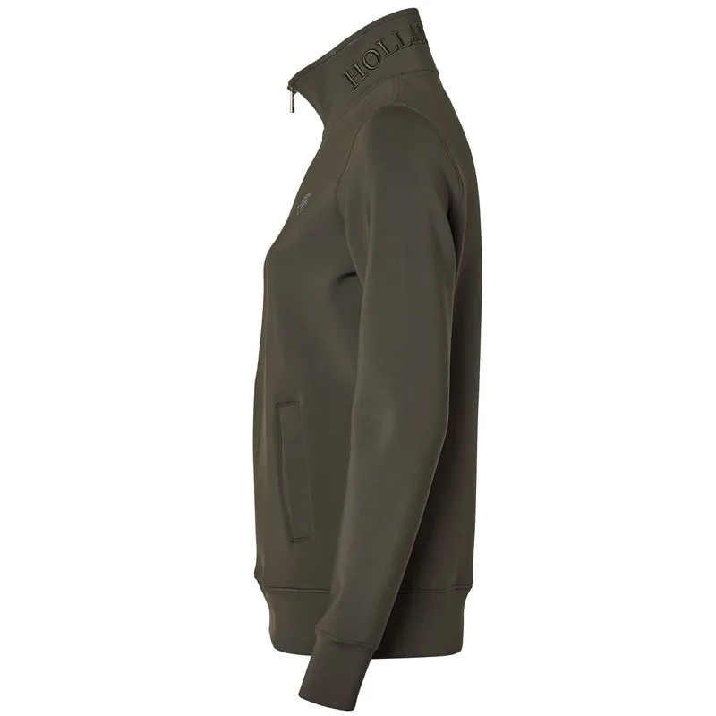 Holland Cooper Henley Training Womens Quarter Zip - Dark Olive-5