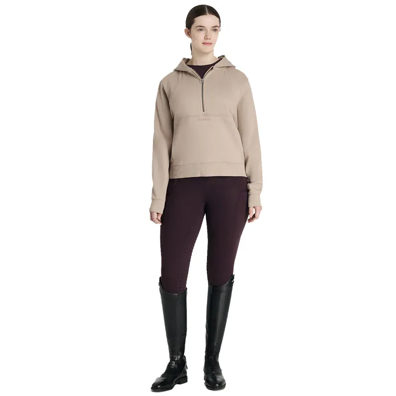 LeMieux Henrietta Womens 1/2 Zip Hoodie - Almond-7