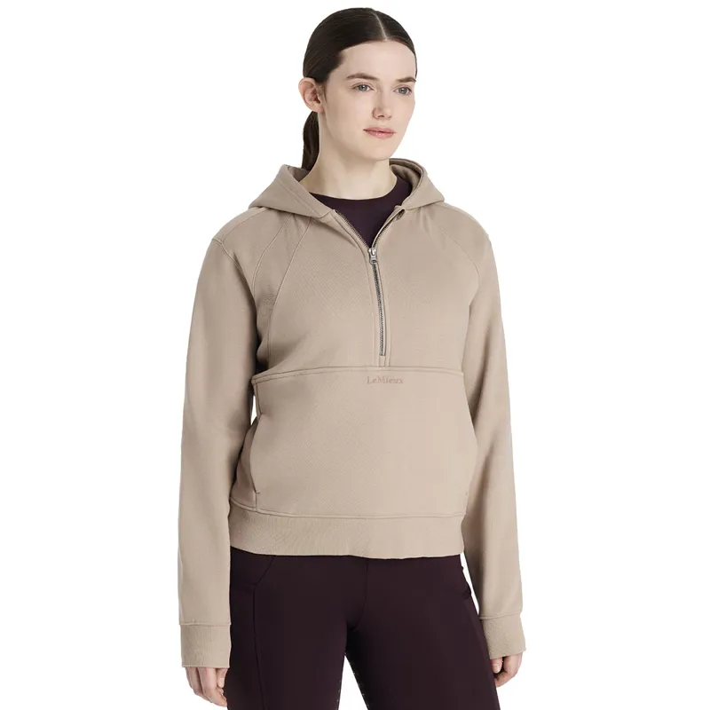 LeMieux Henrietta Womens 1/2 Zip Hoodie - Almond