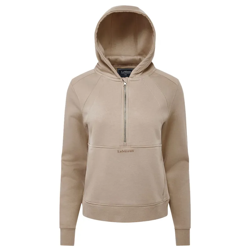 LeMieux Henrietta Womens 1/2 Zip Hoodie - Almond-4