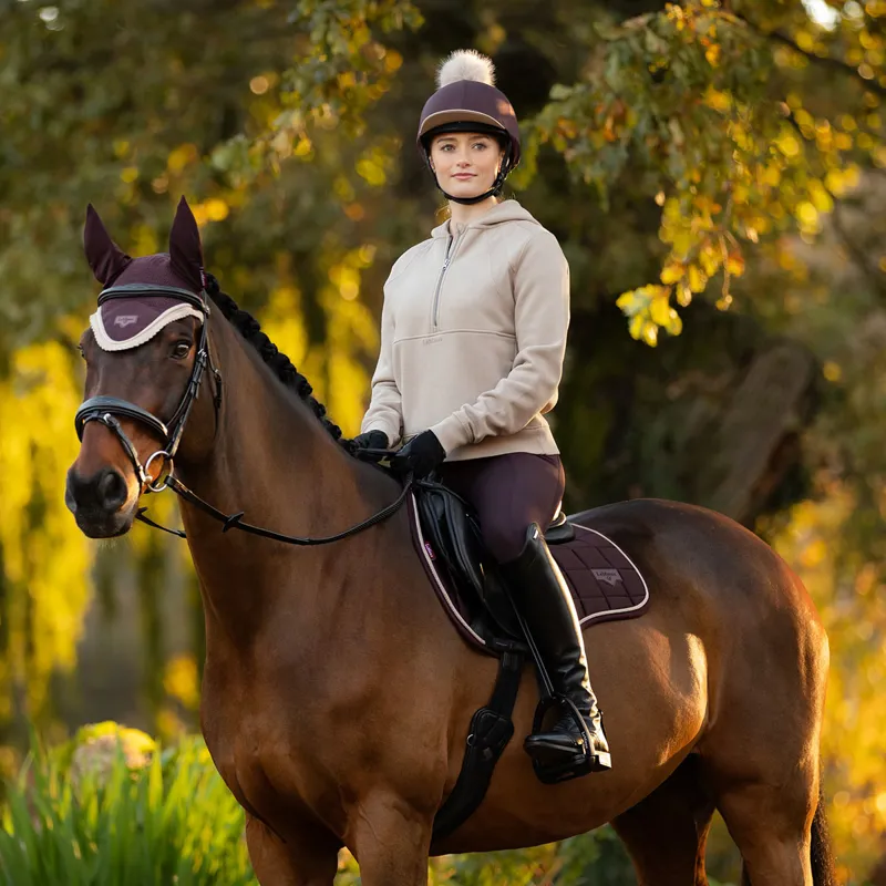 LeMieux Henrietta Womens 1/2 Zip Hoodie - Almond-1