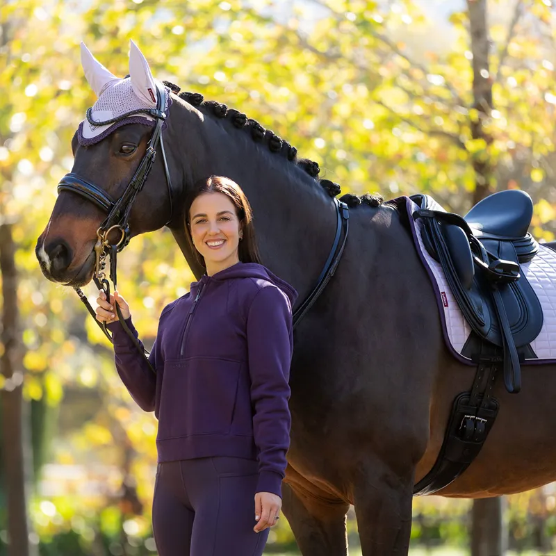 LeMieux Henrietta Womens 1/2 Zip Hoodie - Juniper-2