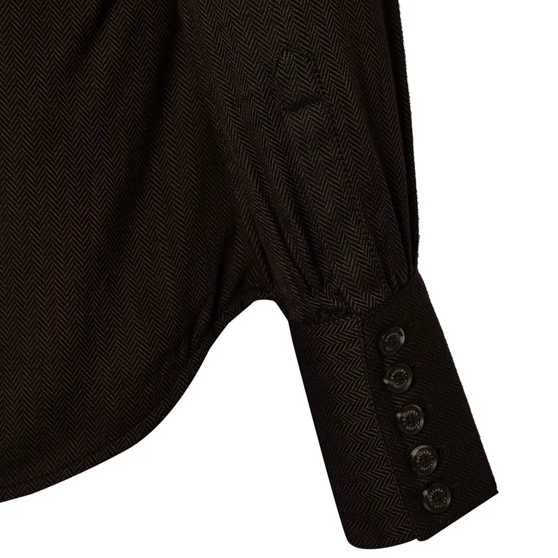 Holland Cooper Heritage Ladies Shirt - Tobacco Herringbone-10