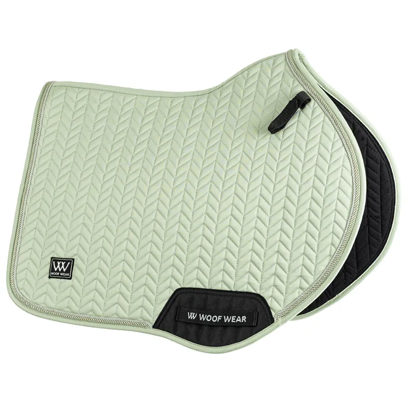 Woof Wear Herringbone Close Contact Saddlecloth - Sage