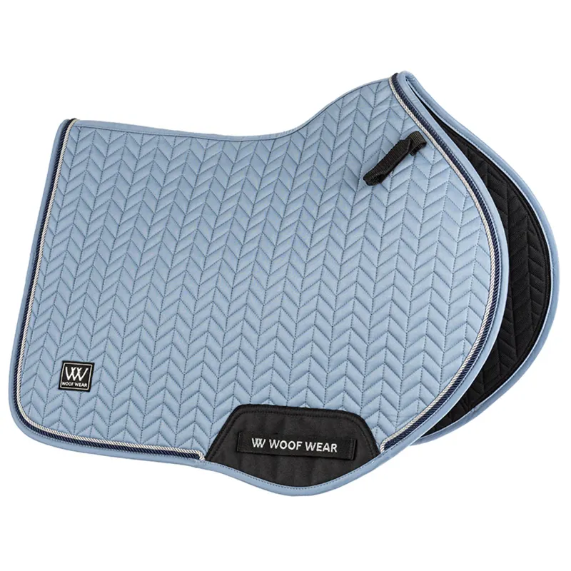 Woof Wear Herringbone Close Contact Saddlecloth - Steel