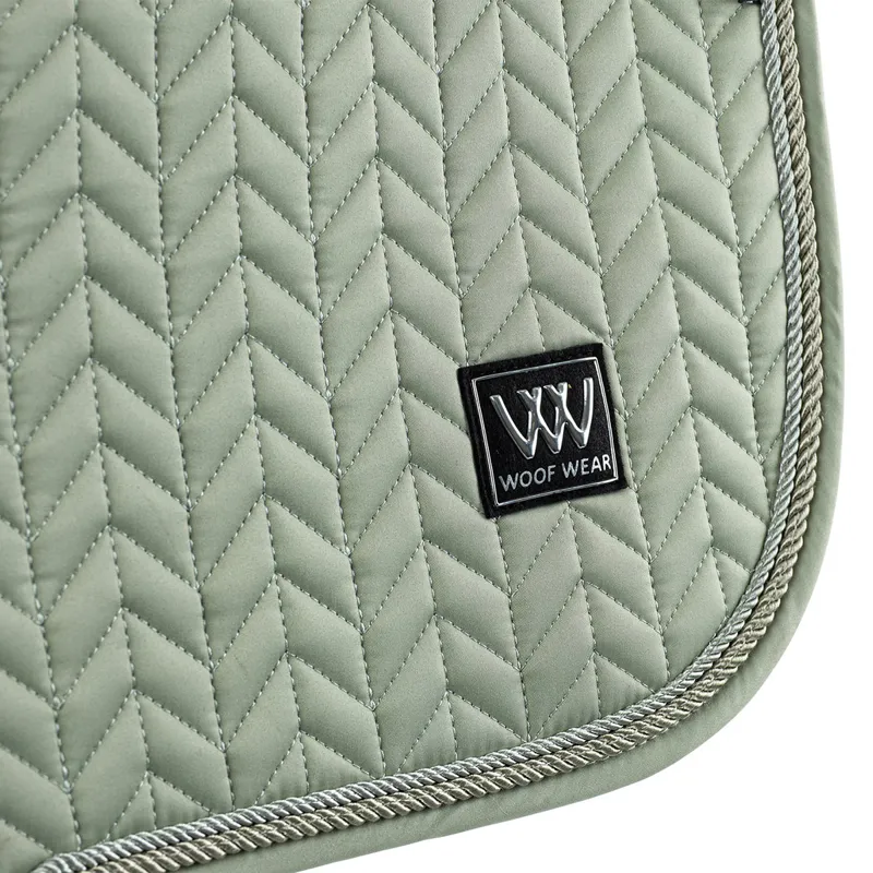 Woof Wear Herringbone Dressage Saddlecloth - Sage-1