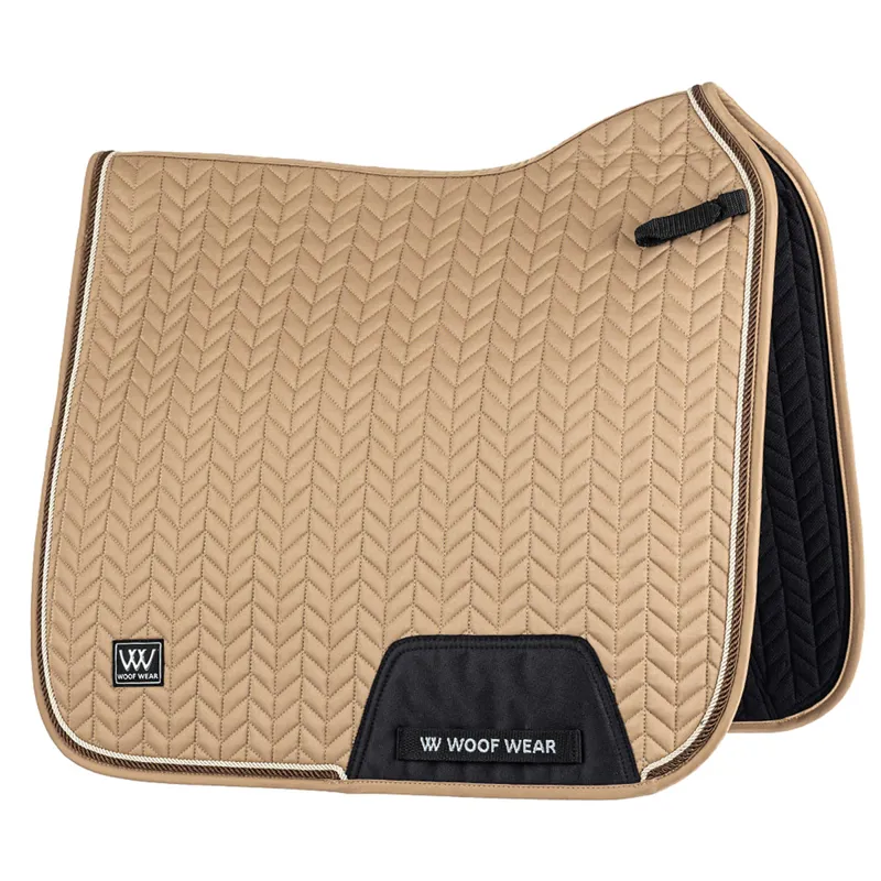 Woof Wear Herringbone Dressage Saddlecloth - Caramel