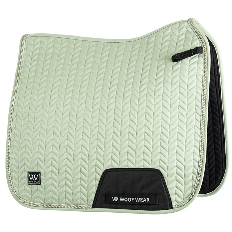Woof Wear Herringbone Dressage Saddlecloth - Sage