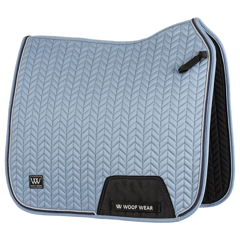 Woof Wear Herringbone Dressage Saddlecloth - Steel