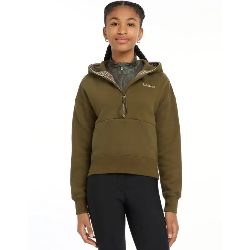 LeMieux Young Rider Hettie Quarter Zip Junior Hoodie - Alpine-2