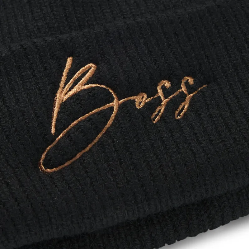 BOSS Equestrian High Cuff Beanie - Black -3