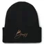 BOSS Equestrian High Cuff Beanie - Black Pre-Order