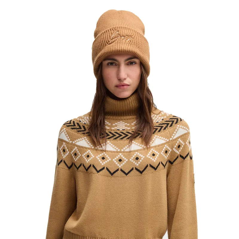 BOSS Equestrian High Cuff Beanie - Camel-2