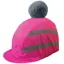 Equetech Vision Hi-Vis Luxury Pom Pom Junior Hat Silk - Pink