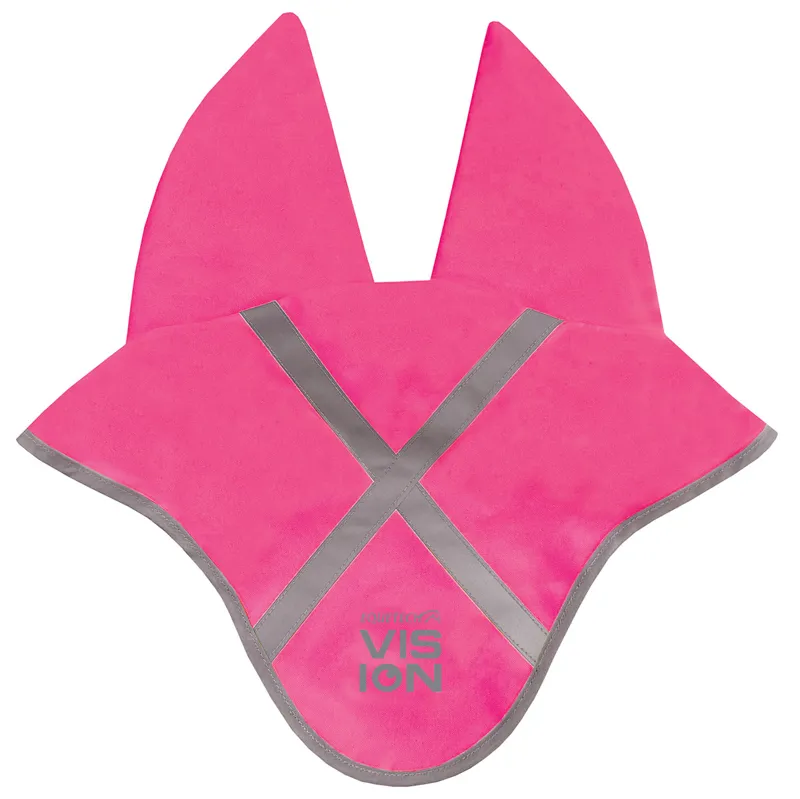 Equetech Vision Hi-Vis Acoustic Soundless Ears - Pink