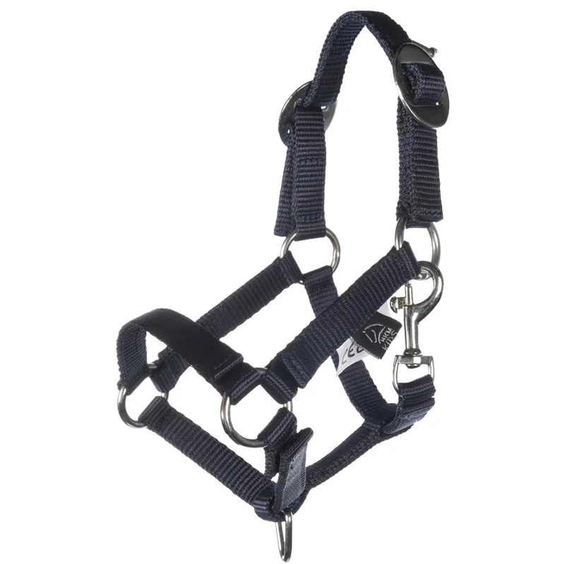 HKM Hobby Horse Basic Headcollar and Lead Rope - Dark Blue-1