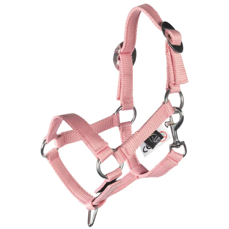 HKM Hobby Horse Basic Headcollar and Lead Rope - Rose-1