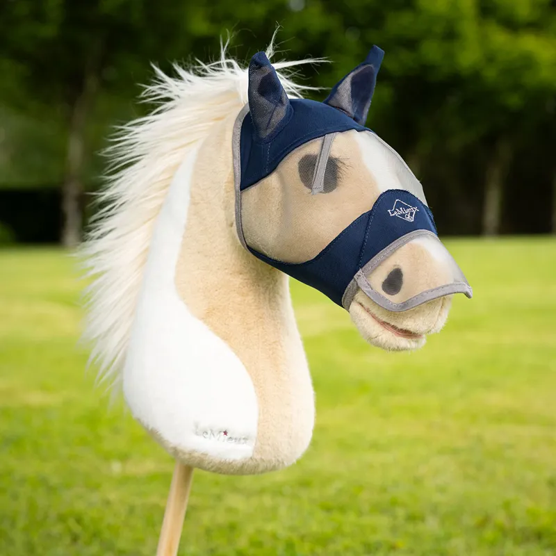 LeMieux Hobby Horse Toy Fly Mask - Navy-1
