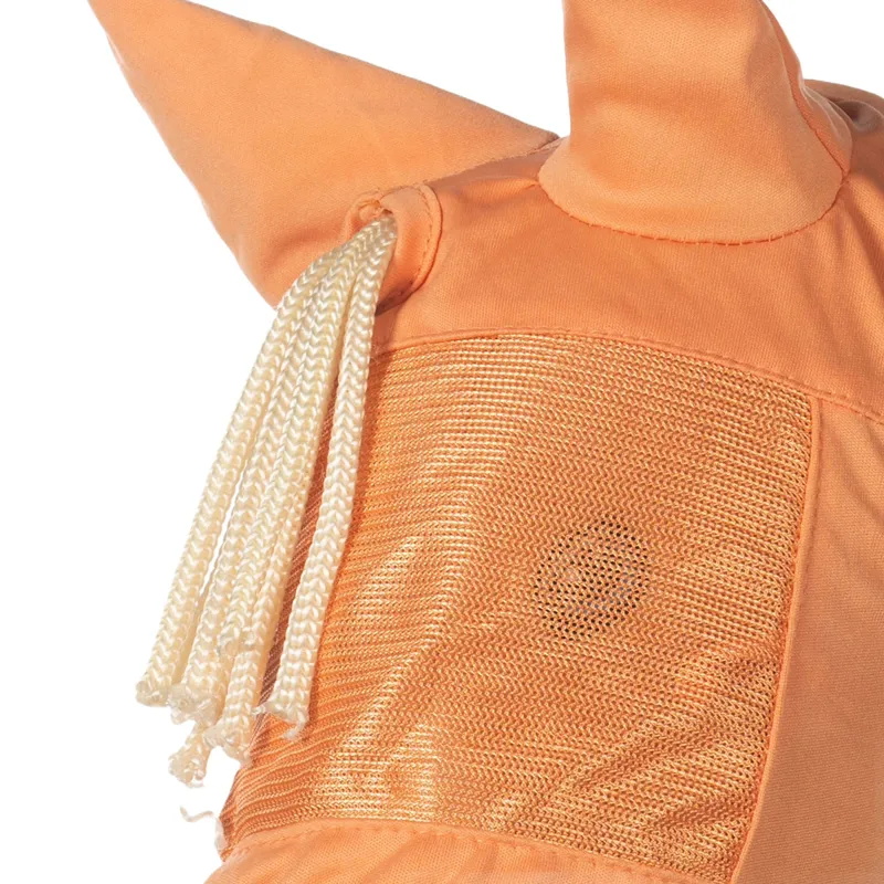 HKM Hobby Horse Fly Mask - Orange-1