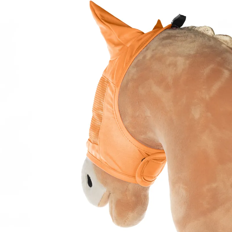 HKM Hobby Horse Fly Mask - Orange-3